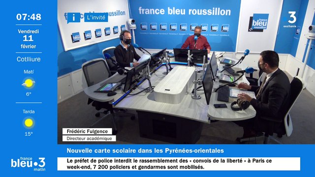 Le directeur académique Frédéric Fulgence invité de France Bleu Roussillon
