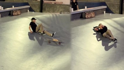 'Skateboarder becomes a victim of the heavily-feared WHEEL BITE '