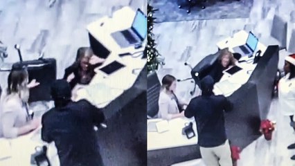 'Woman falls out of chair at work *EMBARRASSING* '