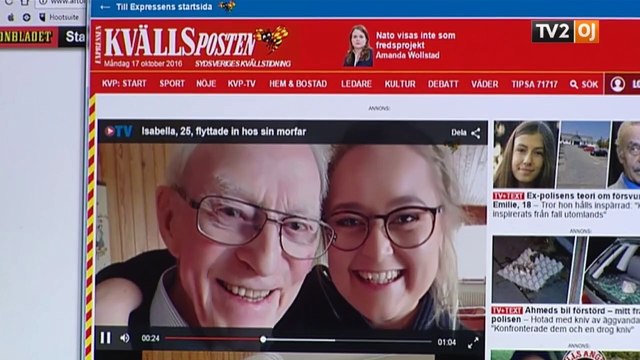 Isabella og morfar i København | Svend Aage Jensen | Isabella Alberte Hedager | Aarhus | 18-10-2016 | TV2 ØSTJYLLAND @ TV2 Danmark