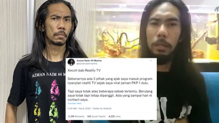 Jawapan padu Azman Naim tentang tolak tawaran masuk realiti TV, tak sanggup bodohkan diri!