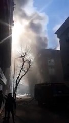 Güngören’de yangın sonrası patlama!