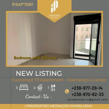 I-PROPERTIES CABO VERDE Arrenda-se T3 Apartamento em Palmarejo Grande. For rent! T3 Apartment in Palmarejo Grande.