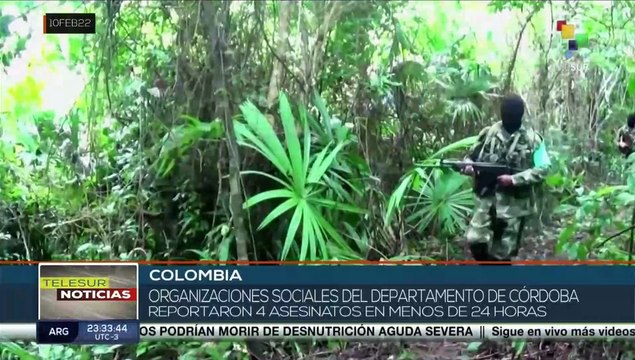 Colombia: Organizaciones sociales en Córdoba denuncian incremento de violencia sistemática