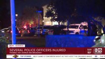 Officers hurt, person barricaded after incident in Phoenix Friday morning