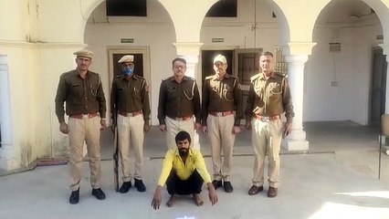 व्यापारी पर फायरिंग कर लूट करने वाला बदमाश चढ़ा पुलिस के हत्थे