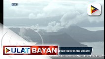 Phreatomagmatic burst, naitala sa main crater ng Taal volcano