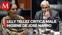 Lilly Téllez pide a senador no chuparse los dedos; 