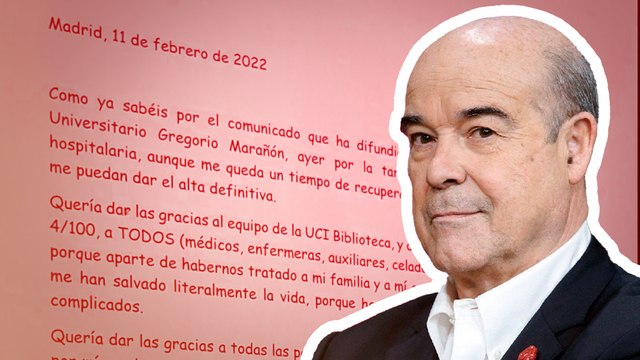 El agradecimiento de Antonio Resines a los sanitarios