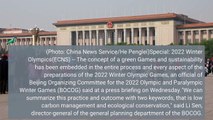 Green Games sustainability embedded in preparations of Beijing 2022