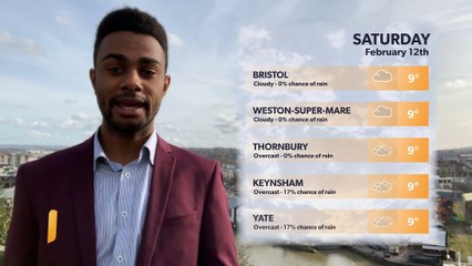 Daily weather report for Bristol 11 February