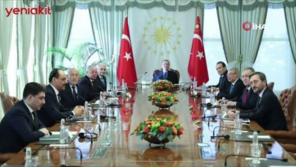 Cumhurbaşkanı Erdoğan'dan Vahdettin Köşkü'nde önemli kabul!