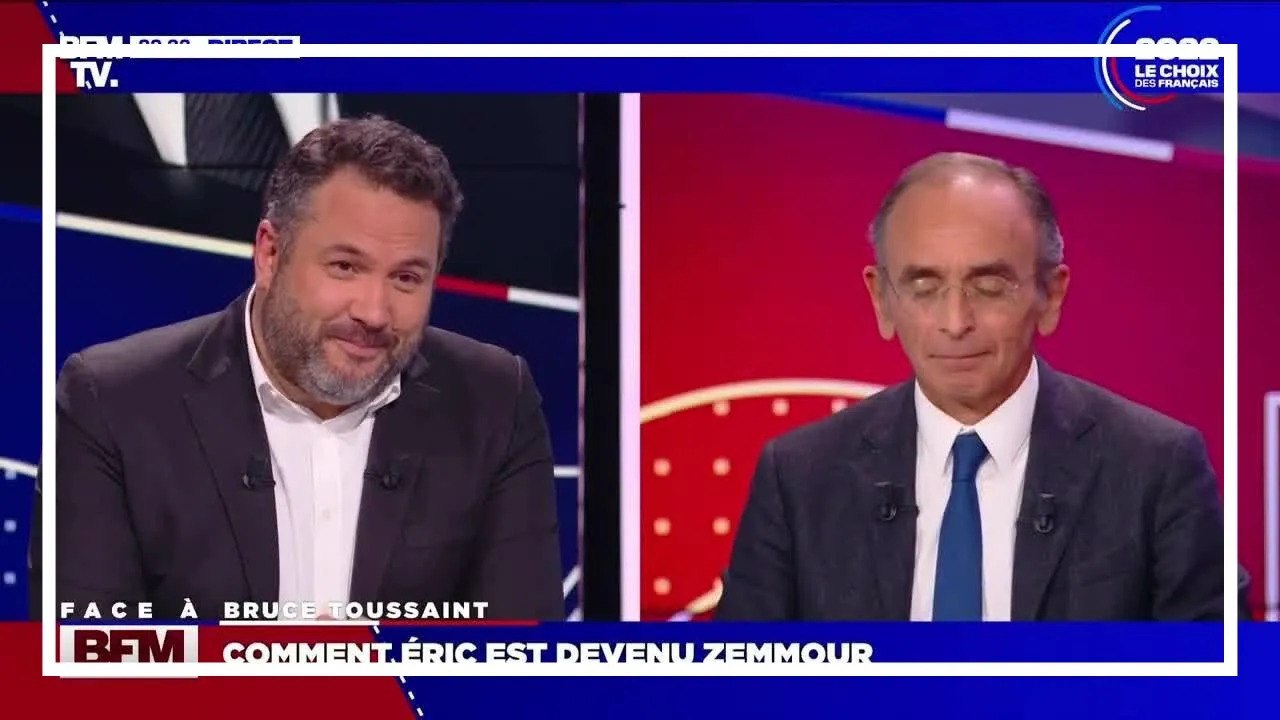 “Qui est le patron ici ?” : vif échange entre Eric Zemmour et Bruce Toussaint