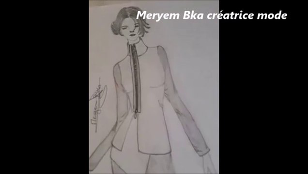 رسم بلوفر مع بنطلون بقلم الرصاص Drawing sweater and pants with pencil