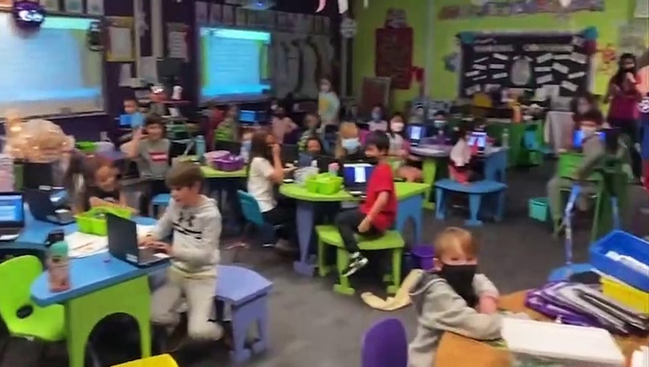 La réaction des enfants quand ils apprennent qu'ils ne seront plus obligés de porter le masque en classe !