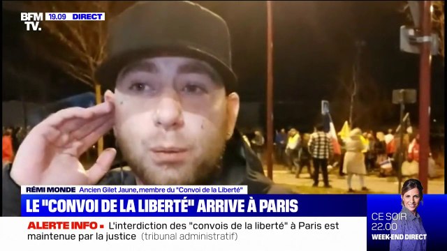Rémi Monde, membre du Convoi de la liberté : L'objet de la mobilisation, c'est le retrait dans la loi du pass sanitaire