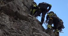 Villa d'Almè (BG) - Addestramento speleo alpino fluviale dei Vigili del Fuoco (11.02.22)