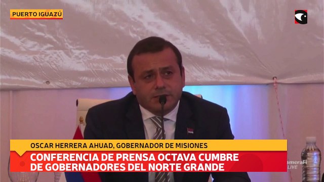 Conferencia de prensa octava cumbre de gobernadores del Norte grande, Oscar Herrera Ahuad