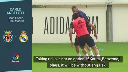 'Taking risks is not an option' - Ancelotti on Benzema's fitness