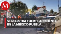 Choque entre transporte público y particular deja cuatro lesionados en Puebla