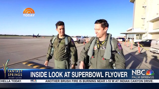 NBC News' Tom Llamas Takes Flight in Super Bowl Flyover Jet