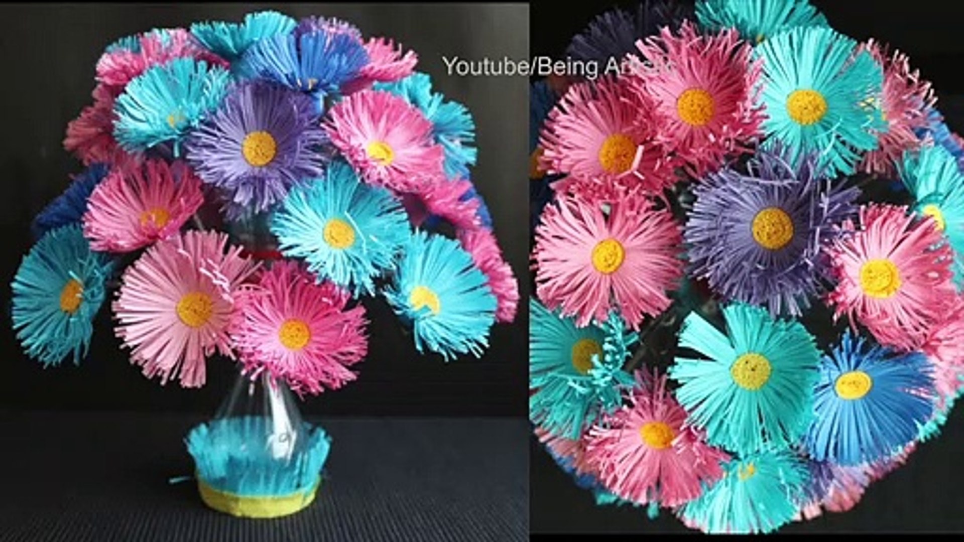Plastic Bottle Flower Tutorial Recycle Plastic Bottles Into Two Tiered