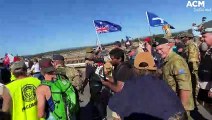 Convoy To Canberra protesters at Parliament House | February 12, 2022 | Canberra Times