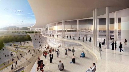 Architects unveil futuristic convention centre design
