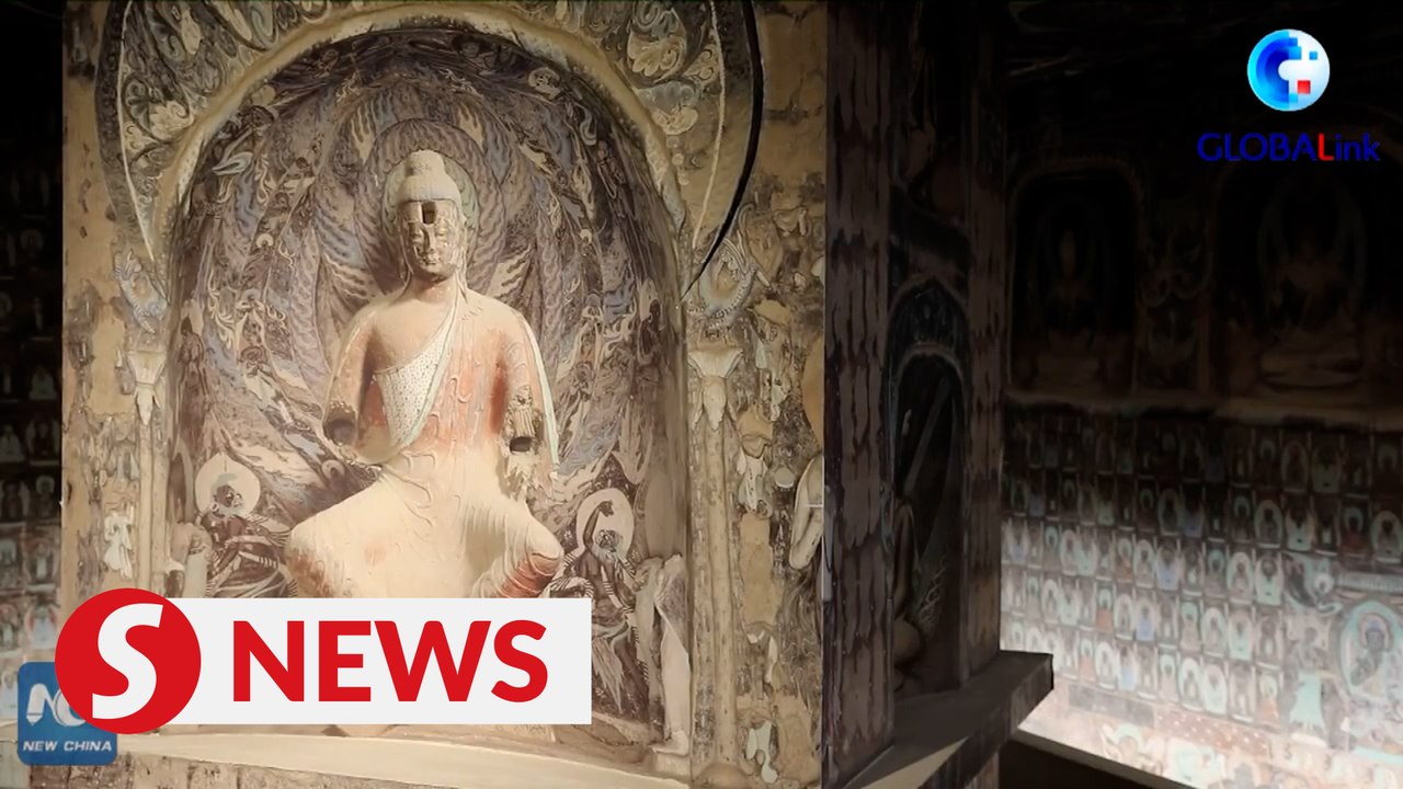 Art exhibition in NW China showcases Dunhuang culture with interactive installations