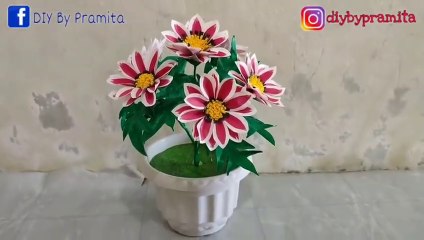 How to make beautiful flower from plastic bag | Flower Crafts
