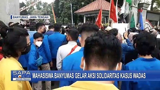 Ratusan Mahasiswa Banyumas Gelar Aksi Solidaritas Perkara Kasus Desa Wadas
