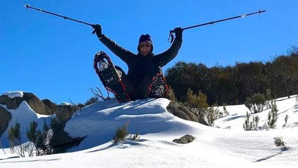 Tim the Yowie Man goes Snowshoeing in the Snowies