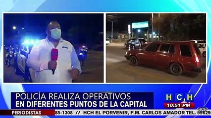 ¡Policía realiza saturaciones en la capital!