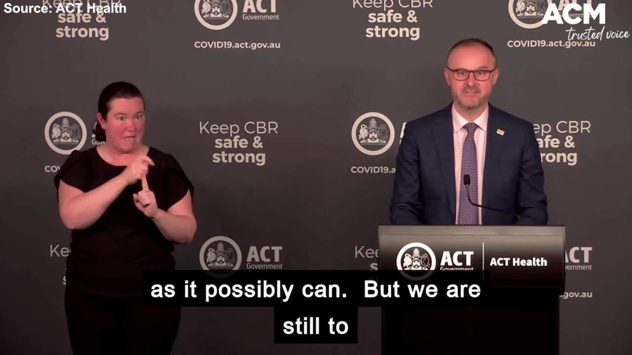 "Lockdown will not end early" as ACT records 9 cases on Wednesday - Andrew Barr COVID-19 Press Conference | August 25, 2021, Canberra Times