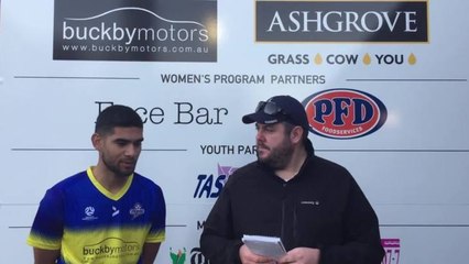 Devonport Strikers defender Raph Reynolds