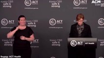 Five babies in quarantine at Canberra Hospital on Friday - Rachel Stephen-Smith COVID-19 Press Conference | October 8, 2021 | Canberra Times