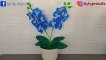 How to make orchid flower from plastic bag - flower crafts ideas
