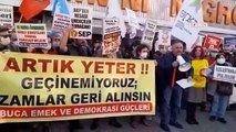 İzmir'de zam protestosu: Faturaları yaktılar