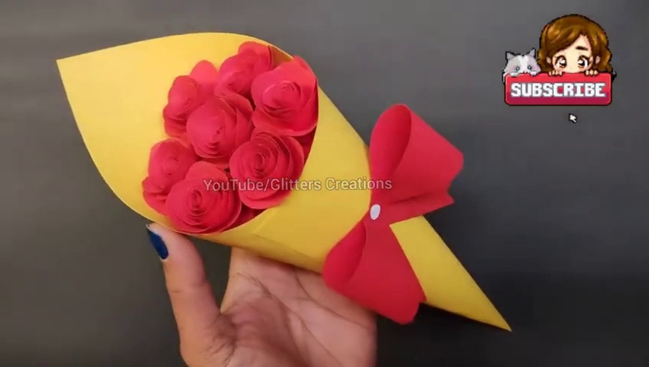DIY Paper Flower Bouquet - Wonderful Gift ideas