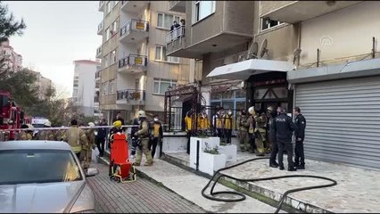 Bir binanın elektrik panosunda çıkan yangın söndürüldü