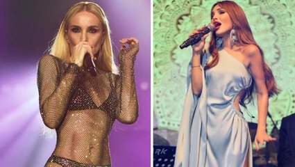 Kıyafetinden dolayı Gülşen'i yerden yere vuran Seren Serengil, derin yırtmaçlı elbiseyle sahneye çıktı