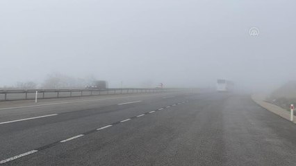 Tekirdağ'da yoğun sis etkili oluyor