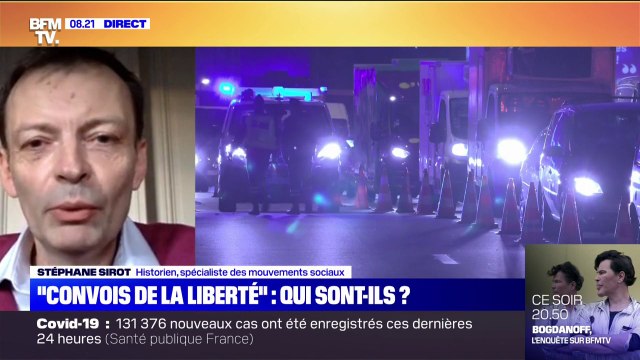 Convois de la liberté : un mouvement avec beaucoup d'éléments communs avec les Gilets jaunes pour Stéphane Sirot, spécialiste des mouvements sociaux