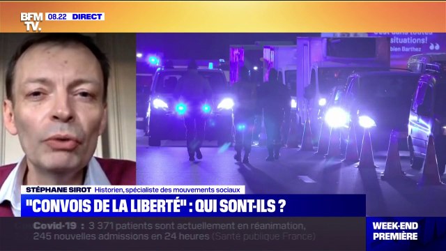 Convois de la liberté : un mouvement avec beaucoup d'éléments communs avec les Gilets jaunes pour Stéphane Sirot, spécialiste des mouvements sociaux