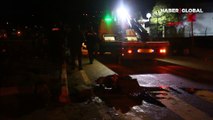 Trabzon Araklı'da feci kaza! Kamyonete çarpan otomobil üçe bölündü: 1 ölü, 3 yaralı