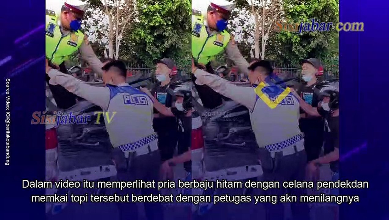 Video Viral..!!! Tak Pakai Helm dan Tak Ada Surat-surat, Pria Kesal Ditilang Rusak Motornya Sendiri