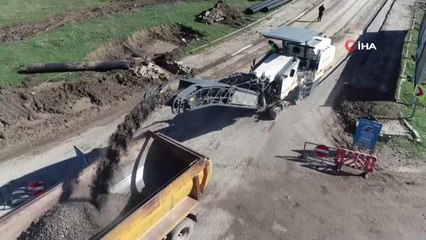 Nilüfer'i Mudanya'ya bağlayan yol asfaltlanıyor