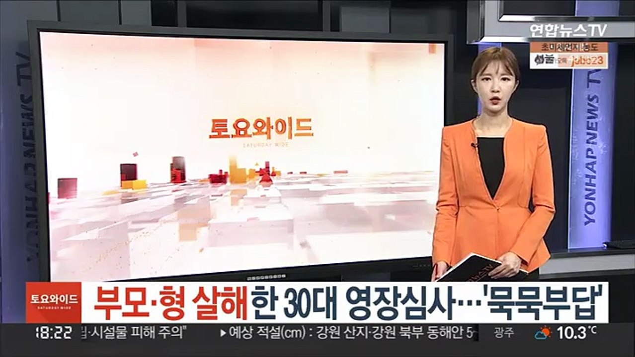 부모·형 살해한 30대 영장심사…'묵묵부답'