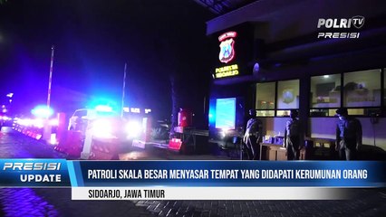 Kapolresta Sidoarjo Pimpin Patroli Untuk Menekan Laju Penyebaran Covid-19