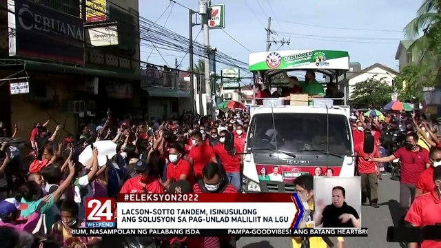 Tuloy-tuloy ang pag-iikot ng presidential candidates at kanilang mga ka-tandem ngayong weekend | 24 Oras